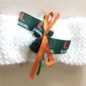University of Miami HURRICANES Baby Headband *NEW*